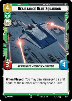 Resistance Blue Squadron (FOIL) single card from Star Wars Unlimited