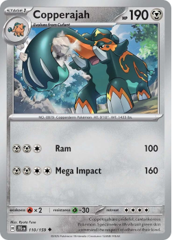 Copperajah single card from Pokemon 