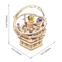 Rolife Starry Night Orrery Mechanical Music Box AMK51 - Image 4