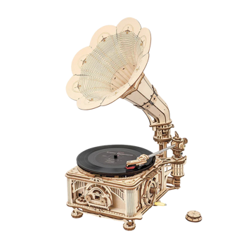 ROKR DIY Crank Classic Gramophone LKB01