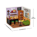 Rolife Leisurely Cheers Bar DIY Miniature House DW012 - Image 5