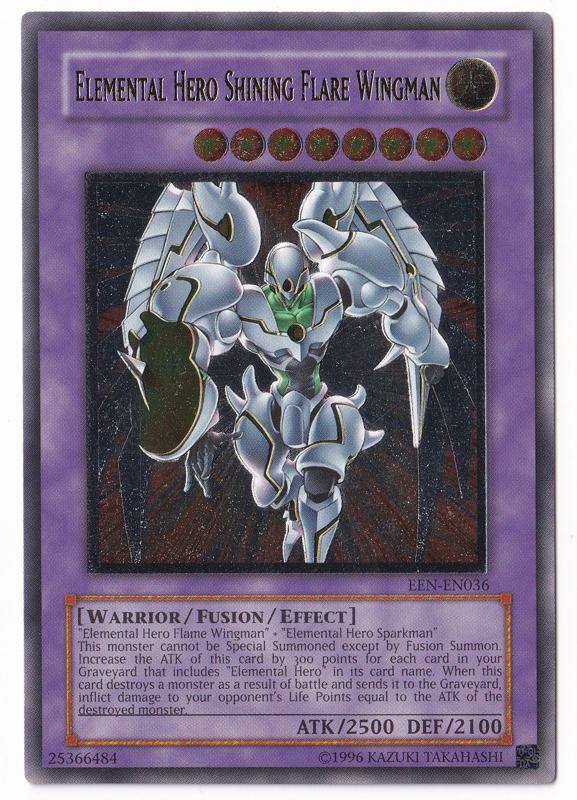 Yu-Gi-Oh! Card EEN-EN036 Elemental HERO Shining Flare Wingman (Ultimate  Rare)