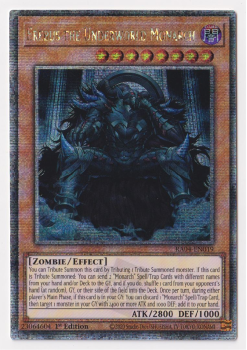 Erebus the Underworld Monarch (Quarter Century Secret Rare) : RA04-EN019 - single card from Yu-Gi-Oh!