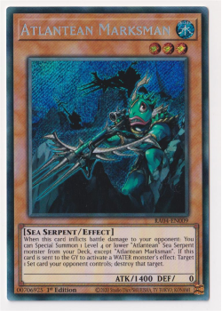 Atlantean Marksman (Secret Rare) : RA04-EN009 - single card from Yu-Gi-Oh!