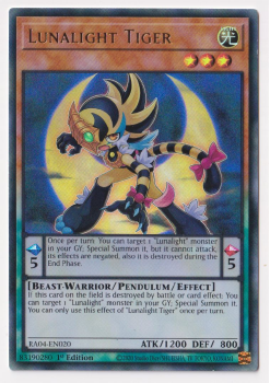 Lunalight Tiger (Ultra Rare) : RA04-EN020 - single card from Yu-Gi-Oh!