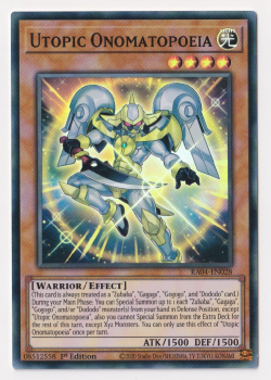 Utopic Onomatopoeia (Super Rare) : RA04-EN028 - single card from Yu-Gi-Oh!