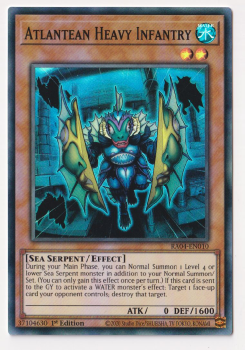 Atlantean Heavy Infantry (Super Rare) : RA04-EN010 - single card from Yu-Gi-Oh!