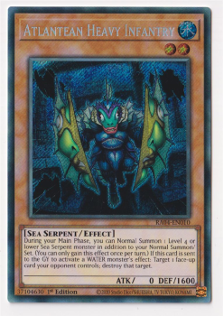 Atlantean Heavy Infantry (Secret Rare) : RA04-EN010 - single card from Yu-Gi-Oh!