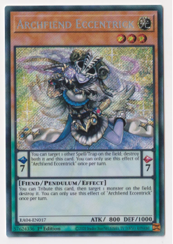 Archfiend Eccentrick (Secret Rare) : RA04-EN017 - single card from Yu-Gi-Oh!