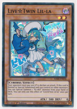 Live Twin Lil-la (Super Rare) : RA04-EN036 - single card from Yu-Gi-Oh!