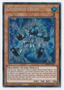 Crystron Quan (Secret Rare) : RA04-EN021 - single card from Yu-Gi-Oh!