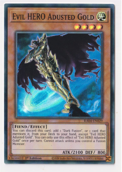 Evil HERO Adusted Gold (Super Rare) : RA04-EN029 - single card from Yu-Gi-Oh!