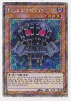 Edge Imp Chain (Platinum Secret Rare) : RA04-EN014 - single card from Yu-Gi-Oh!