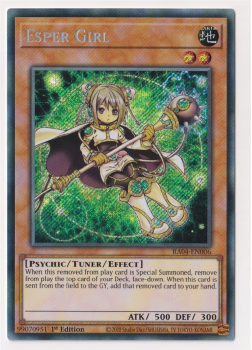 Esper Girl (Secret Rare) : RA04-EN006 - single card from Yu-Gi-Oh!