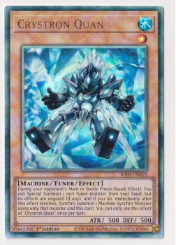 Crystron Quan (Ultimate Rare) : RA04-EN021 - single card from Yu-Gi-Oh!