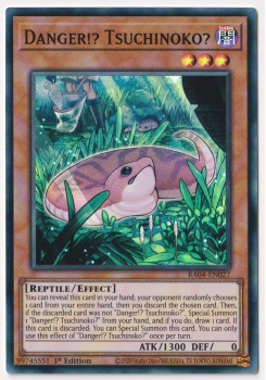 Danger!? Tsuchinoko? (Super Rare) : RA04-EN027 - single card from Yu-Gi-Oh!