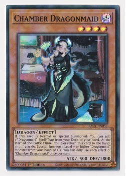 Chamber Dragonmaid (Super Rare) : RA04-EN032 - single card from Yu-Gi-Oh!