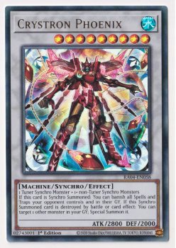Crystron Phoenix (Ultra Rare) : RA04-EN058 - single card from Yu-Gi-Oh!