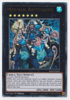 Mermail Abyssgaios (Ultra Rare) : RA04-EN065 - single card from Yu-Gi-Oh!