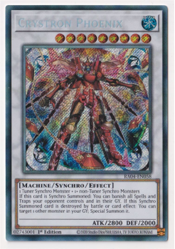 Crystron Phoenix (Secret Rare) : RA04-EN058 - single card from Yu-Gi-Oh!