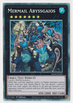 Mermail Abyssgaios (Collector's Rare) : RA04-EN065 - single card from Yu-Gi-Oh!