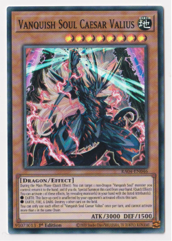 Vanquish Soul Caesar Valius (Super Rare) : RA04-EN046 - single card from Yu-Gi-Oh!