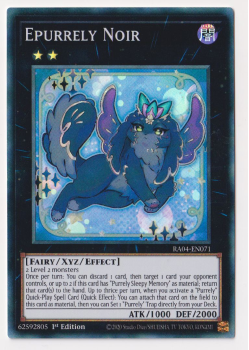 Epurrely Noir (Super Rare) : RA04-EN071 - single card from Yu-Gi-Oh!