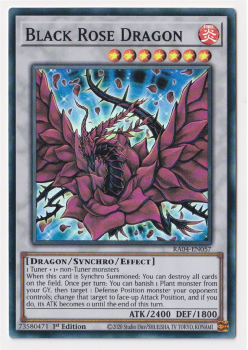 Black Rose Dragon (Super Rare) : RA04-EN057 - single card from Yu-Gi-Oh!