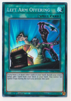 Left Arm Offering (Super Rare) : RA04-EN086 - single card from Yu-Gi-Oh!