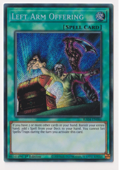 Left Arm Offering (Secret Rare) : RA04-EN086 - single card from Yu-Gi-Oh!