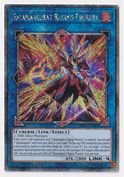 Salamangreat Raging Phoenix (Quarter Century Secret Rare) : RA04-EN083 - single card from Yu-Gi-Oh!