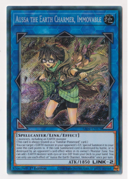 Aussa the Earth Charmer, Immovable (Secret Rare) : RA04-EN078 - single card from Yu-Gi-Oh!