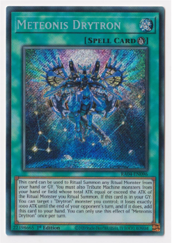 Meteonis Drytron (Secret Rare) : RA04-EN096 - single card from Yu-Gi-Oh!