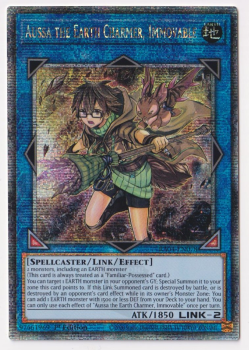 Aussa the Earth Charmer, Immovable (Quarter Century Secret Rare) : RA04-EN078 - single card from Yu-Gi-Oh!