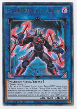 Xtra HERO Cross Crusader (Ultra Rare) : RA04-EN076 - single card from Yu-Gi-Oh!
