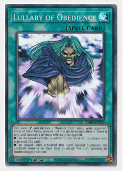 Lullaby of Obedience (Super Rare) : RA04-EN085 - single card from Yu-Gi-Oh!
