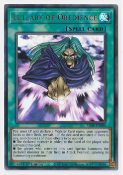 Lullaby of Obedience (Ultra Rare) : RA04-EN085 - single card from Yu-Gi-Oh!