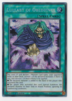 Lullaby of Obedience (Secret Rare) : RA04-EN085 - single card from Yu-Gi-Oh!