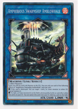 Amphibious Swarmship Amblowhale (Super Rare) : RA04-EN077 - single card from Yu-Gi-Oh!