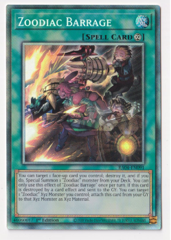 Zoodiac Barrage (Collector's Rare) : RA04-EN091 - single card from Yu-Gi-Oh!