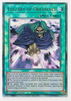 Lullaby of Obedience (Ultimate Rare) : RA04-EN085 - single card from Yu-Gi-Oh!