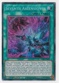 Seventh Ascension (Secret Rare) : RA04-EN098 - single card from Yu-Gi-Oh!