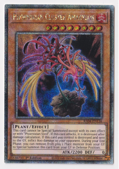 Phoenixian Cluster Amaryllis (Quarter Century Secret Rare) : RA04-EN136 - single card from Yu-Gi-Oh!