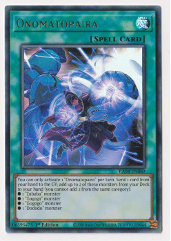 Onomatopaira (Ultra Rare) : RA04-EN089 - single card from Yu-Gi-Oh!