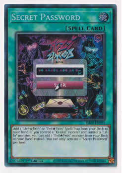 Secret Password (Secret Rare) : RA04-EN095 - single card from Yu-Gi-Oh!