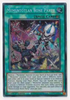 Mementotlan Bone Party (Secret Rare) : RA04-EN099 - single card from Yu-Gi-Oh!