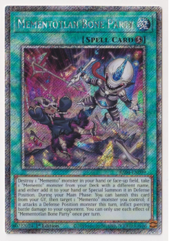 Mementotlan Bone Party (Platinum Secret Rare) : RA04-EN099 - single card from Yu-Gi-Oh!