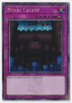 Royal Decree (Quarter Century Secret Rare) : RA04-EN113 - single card from Yu-Gi-Oh!