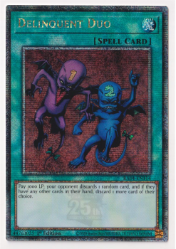 Delinquent Duo (Quarter Century Secret Rare) : RA04-EN114 - single card from Yu-Gi-Oh!