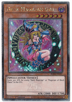 Dark Magician Girl (3rd artwork)(Quarter Century Secret Rare) : RA04-EN107 - single card from Yu-Gi-Oh!